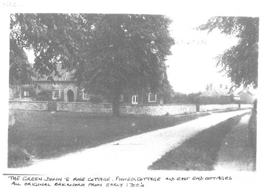 The Green Down to Rose Cottage