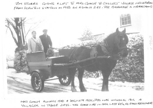 Jim Stubbs giving a lift to Mrs Gooch