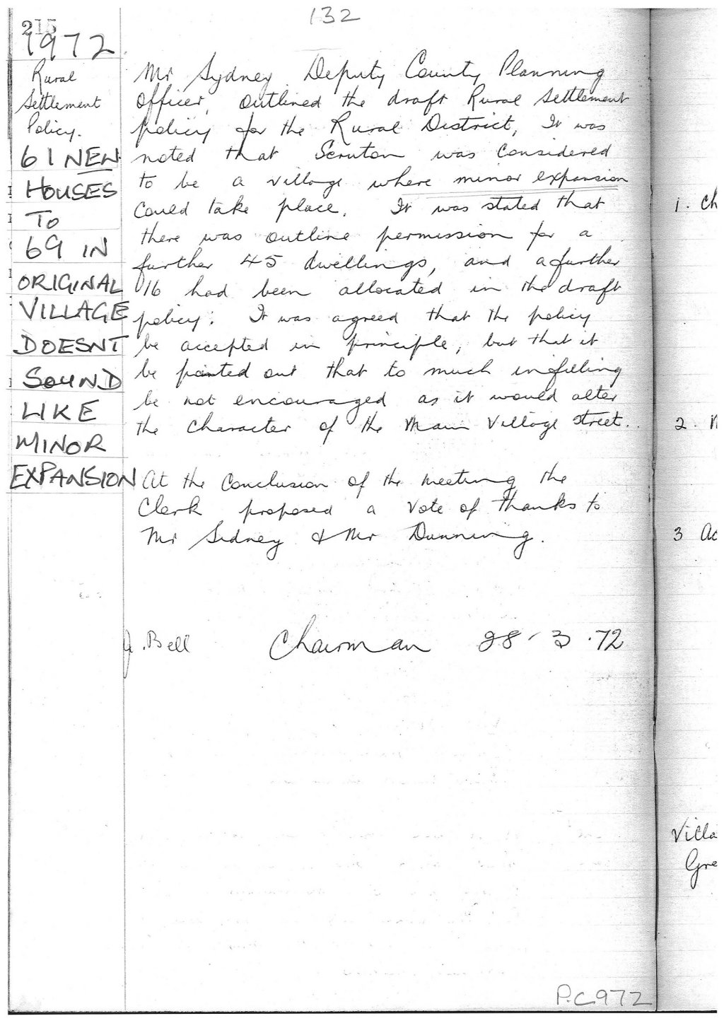 Minutes 1972