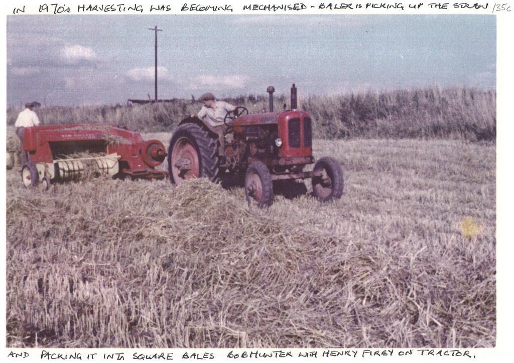 In the 70s harvesting was becoming mechanised