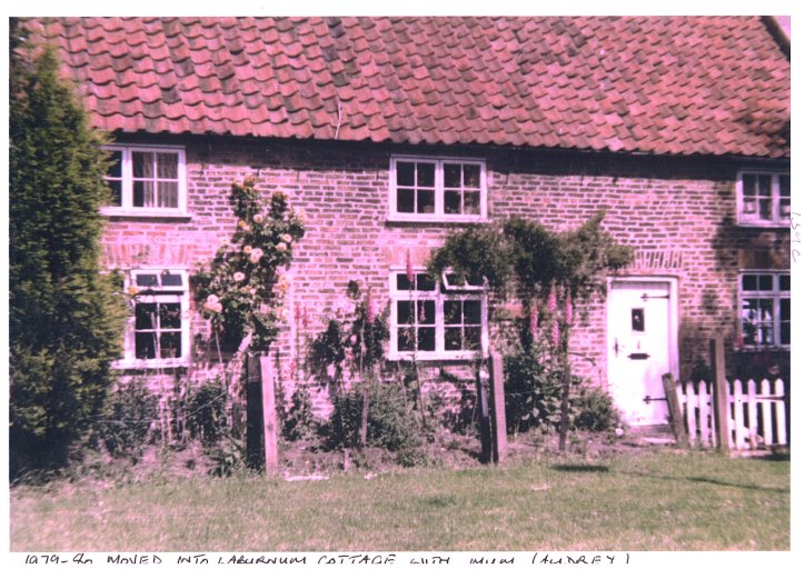 1979-80 T.H. moved into Laburnum cottage with Mum (Audrey)