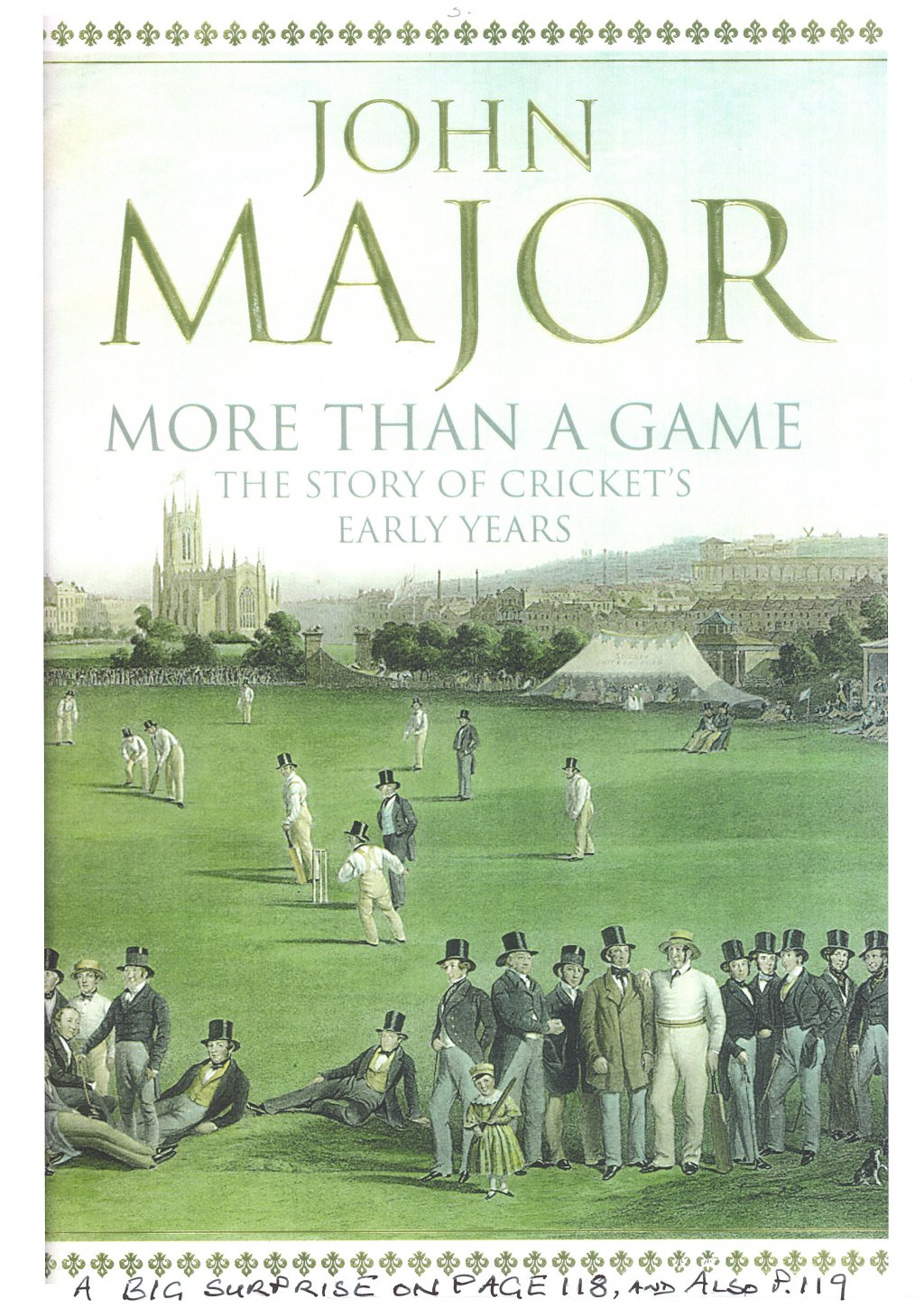 John Majors History of Cricket