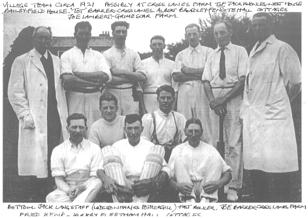 Scruton team - early 1920s