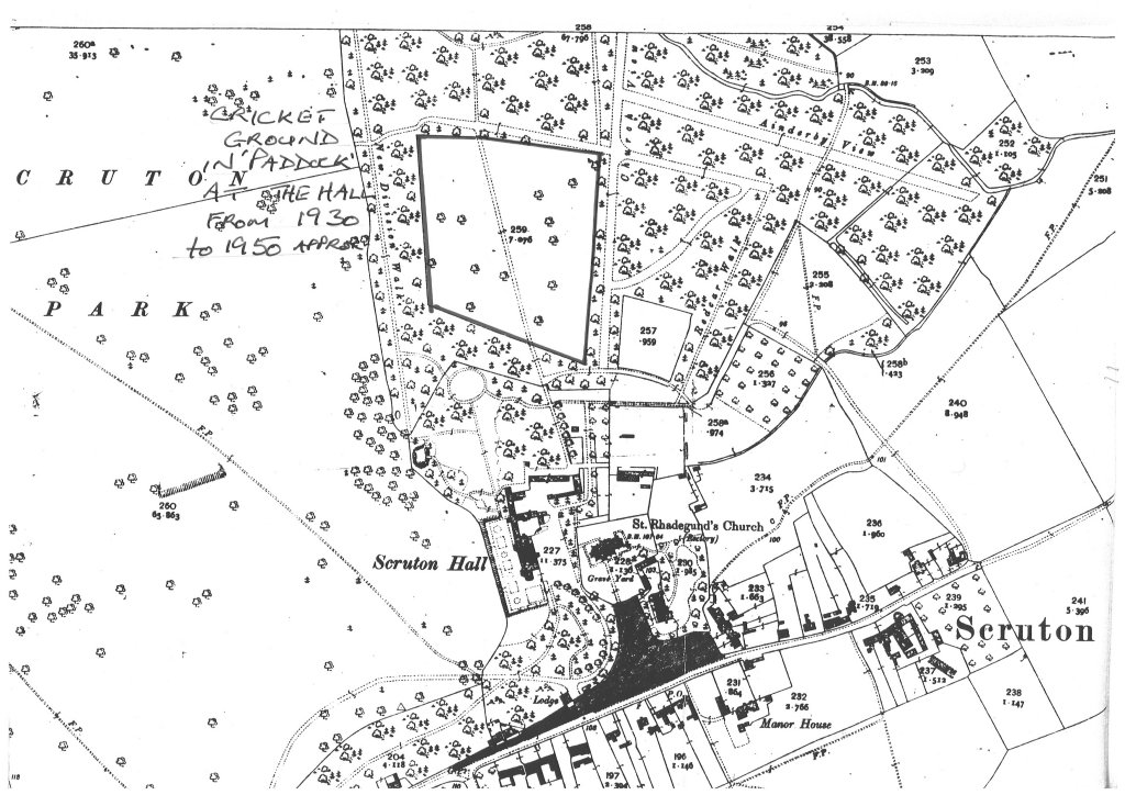 Site of ground at Scruton Hall