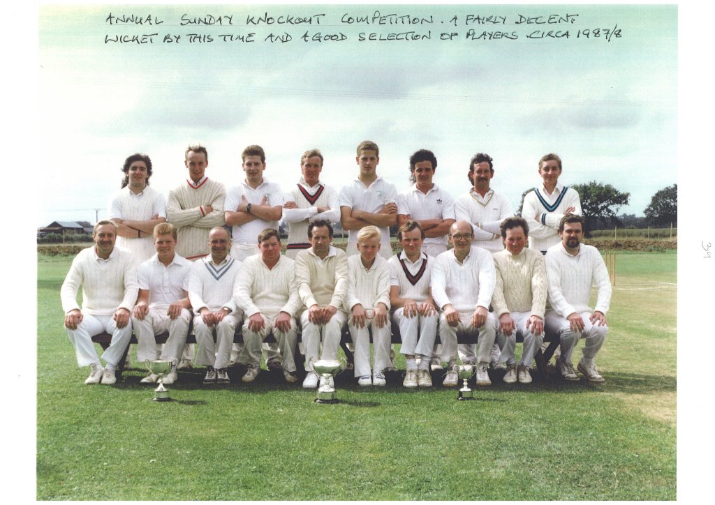 Team photo on cricket square