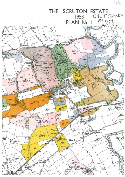 Scruton Estate sale - East Grange Farm plan